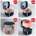 Denture Bath Cup with Strainer Basket & Cleaning Tablets - Portable Denture Case & Storage Box for False Teeth - Black - Buy Online on GoSupps.com