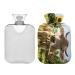 Cow and Sunflower Hot Water Bottle with Lid 1 Liter Hot Water Bag for Pain Relief Hand Feet Heat Therapy