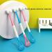 WILsem Tongue Scraper | Soft Silicone Tongue Brush for Deep Cleaning | Oral Care Tool in Blue - Buy Online on GoSupps.com