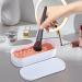 Bexdug Makeup Brush Cleaning Mat - Makeup Brushes Storage Box Cleaning Mat | Efficient Cleaning Tool Dustproof Sponge Washer for Sponges Brushes Powder Puff Three Generations of White - Buy Online on GoSupps.com