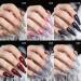 MIZHSE Reflective Glitter Gel Polish Set - Holographic Diamond Nail Art Kit (Set of 6) - Buy Online on GoSupps.com