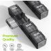 Large Weekly Pill Organizer - 4 Times a Day, 7 Day Pill Box - 28 Compartments - Ideal for Fish Oils, Vitamins, Supplements - Black - Buy Online on GoSupps.com