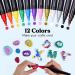LET'S RESIN Acrylic Paint Markers 12 Colors - Multi-Purpose, High-Capacity Paint Pens for Resin Crafts, Rock, Stone, Canvas, Glass - DIY Art Supplies - Buy Online on GoSupps.com