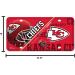 NFL Kansas City Chiefs License Plate Metal - Team Color - One Size - Buy Online on GoSupps.com