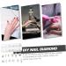 COHEALI 1 Box Diy Diamond Nail Art Set Nail Salon Decor Diy Charms Nail Charms Manicure Decoration Nail Art Embellishment Nail Rhinestones Decor Nail Decors Girl Supplies Metal - Buy Online on GoSupps.com