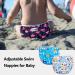 Luxja Reusable Swimming Diaper for Babies - Adjustable Washable Swim Trousers (0-3 Years) - 2 Pack Shell & Blue Fish - Buy Online on GoSupps.com