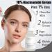 Niacinamide Serum Facial Moisturizing Essence 10% Niacinamide + 1% Zinc Anti Aging & Wrinkle Face Serum Softens And Moisturizes Skin Evens Skin Tone Suitable For All Skin Types (30ml) - Buy Online on GoSupps.com