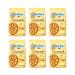 Mulino Bianco Pack of 6 Mulino Bianco Girotondi biscuits with sugar granules 350g