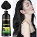 Black Hair Dye Plant Natural 500ml Hair Dye Shampoo White Foam Non-Irritating Hair Care Black Hair Shampoo for Women - Buy Online on GoSupps.com