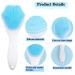 Silicone Face Scrubber Exfoliating Brush 2 Pack Manual Handheld Facial Cleansing Brush Exfoliating Brush Blackhead Scrubber Soft Bristles Waterproof for Deep Cleaning Skin Care Pore Cleansing - Buy Online on GoSupps.com