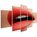 GBDV-MFPx Image on Canvas Cosmetics Makeup Gloss Lipstick On Lips Closeup of Beautiful Female Mouth with Red and Pink Lipp Makeup Part Of Face Wall Living Room Home Office Bedroom Images - Buy Online on GoSupps.com