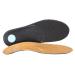 Orthotic Leather Insoles Leather Arch Support Inserts Plantar Fasciitis Relief Flat Feet Thin Shoe Pads Cushion with Semi-Rigid Support Shoe Inserts for Loose Shoes W5/M3.5-W5.5/M4
