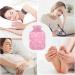 Pink Christmas Snowflake Heat Bottle - 2L Water Heating Pillow for Neck & Shoulder Pain Relief - Buy Online on GoSupps.com
