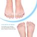 Gel Toe Separator & Stretcher for Hallux Valgus | Bunion Relief for Men & Women | Pain Relief After Yoga & Sports - Buy Online on GoSupps.com