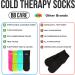 Premium Cold Therapy Socks with Compression Straps - Ice Pack for Swollen Feet, Arthritis, Neuropathy Relief, Plantar Fasciitis - Chemotherapy Care - Black, Medium (9.8 inch) - Buy Online on GoSupps.com
