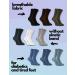 Rainbow Diabetic Non-Binding Loose Socks - Steel - Size US 11.5-13 EU 44-46 - 1 Pair - Buy Online on GoSupps.com