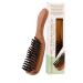 REMOS hairbrush with 100% wild boar bristles made of pear wood with narrow handle narrow pear wood