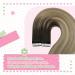 Youngsee Real Hair Tape Extensions - 35cm Balayage Ombre Seamless & Invisible Remy Hair for Women - Smooth Hair Recovery #4/10 & #4/14/60 50g - Buy Online on GoSupps.com