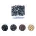 Yamel Micro Links Bead Hair Extensions Rings Natural Darker Brown 250 Pieces 5mm Silicone Lined Beads for Human Hair Extensions