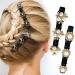 4PCS Crystal Stone Braided Hair Clips - Sparkling Duckbill Clip for Women/Girls with 3 Small Clips | Four-Leaf Clover Hairpin | B-Mixed - Buy Online on GoSupps.com