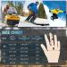 Winter Ski Gloves Waterproof & Windproof - Warm Touchscreen Snowboard Gloves for Men, Women & Boys - Breathable Snowboarding Glove with Wrist Leashes in Black - Medium - Buy Online on GoSupps.com