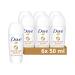 Dove Advanced Care Coconut Anti-Perspirant Deodorant with plant-based moisturiser Roll On for 48-hour odour protection 6x 50 ml Coconut 8.33 ml (Pack of 6)