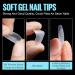 TOMICCA Short Coffin Nail Tips 360PCS - Soft Gel Full Cover Matte Clear False Acrylic Nails Kit - Buy Online on GoSupps.com