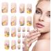 Square Fake Nails - Square Flower False Nails Long Lasting and Detachable Artificial Short False Nails for Girls Women Lencyh - Buy Online on GoSupps.com