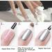 Silver Nail Polish Glitter Chrome Metallic Nail Varnish Quick Dry Breathable Holographic Metal Mirror Effect Nail Polish No UV Needed Nail Polish Nail Art DIY Nail Salon for Women Girls at Home - Buy Online on GoSupps.com