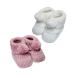 Royal Icon Newborn Baby Booties 0-3 Months Baby Boys Girls Pom Pom Booties Adorable Warm Soft Stylish Bootees Ideal for Indoor and Outdoor Use RI408 3 Months Rose Gold White Ri377