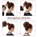 Natural Hair Extensions & Ties | Voluminous Messy Ponytail | Medium Light Brown to Light Chestnut Brown - 45g - Buy Online on GoSupps.com