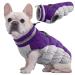Kuoser waterproof dog coat cold weather winter warm jacket for small medium -sized dogs cozy dog sweater with fleece lined reflective puppy winter vest pet clothing m purple
