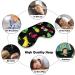 Tropic Palm Tree and Animal Sleep Mask Eye Cover for Sleeping Blindfold with Adjustable Strap Blocks Light Night Travel Nap for Men Women - Buy Online on GoSupps.com