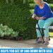 Elderly Crutches Aluminum Alloy Folding Telescopic Crutch Large Curved Elderly Handle to Help Four-Legged Walking Stick Multifunctional Elderly Walking Stick Vision - Buy Online on GoSupps.com