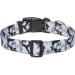 Suredoo Adjustable Dog Collar - Soft Nylon for Small & Medium Dogs | Camo Gray (S 25-40 cm) - Buy Online on GoSupps.com