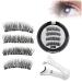 GeRRiT Magnetic Eyelashes Reusable Magnetic Eyelashes Magnetic Fake Eyelashes with Applicator 3D Magnetic False Eyelashes No Glue Natural Look KS01-4