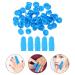 HOMSFOU 100pcs Finger Cots - Finger Protectors & Supports for Work Sculpture & Wounds - Blue Sky-Blue Finger Gloves - Buy Online on GoSupps.com