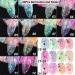 Holographic Nail Art Glitter & Iridescent Flakes - 12 Grids Mermaid Sequins for DIY Nail Design & Decoration | Colorful Fluorescent Supplies - Buy Online on GoSupps.com