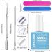 2 * 15ml Gel Nail Polish Remover Gel Remover for Nails Peel Off In 3-5 Minutes Quickly & Easily Removes Gel Nail Polish Gel Polish Remover with Cuticle Pusher Nail Files Blue - Buy Online on GoSupps.com