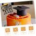 BESTonZON 6pcs 2023 Graduation Cake Decorating cake letters cupcake decorating graduation party favors class a customs 2022 graduation cake picks class of 2022 Glitter paper make up Ornament As Shown 15x14.3cm - Buy Online on GoSupps.com