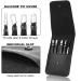 Mayki Black 6PCS Professional Stainless Steel Eyebrow Tweezers Set for Precision Hair Removal - Ideal for Women, Men, Ingrown Hairs, Splinters, and Ticks - Buy Online on GoSupps.com