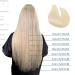 Elailite Real Hair Tape Extensions - 12/30cm 50g Straight Remy Human Hair #60 Platinum Blonde - 20 Pieces for International Shipping - Buy Online on GoSupps.com
