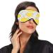 Lightweight Sleep Mask - Abstract Eye Cover with Adjustable Strap for Men & Women | Yellow Dot Blindfold for Travel & Naps - Best Light Blocking Eye Mask - Buy Online on GoSupps.com