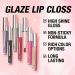 LANGMANNI 10 Colors High Shine Lipgloss Set - Diamond Gliter Shimmer Liquid Lipstick Kit for Girls - Buy Online on GoSupps.com