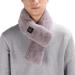 Ankroyu heating scarf washable heating scarf with 3 heating levels foldable comfortable hot compress warm reliable USB adjustable temperature winter clothing