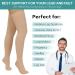 Buy 2 Pairs Compression Stockings - 20-30mmHg Thigh High Socks for Men & Women - Medical Support for Varicose Veins - Closed Toe - Black & Beige - Large - Buy Online on GoSupps.com