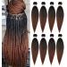 Braiding Hair Pre Stretched 24 Inch 8 Packs Ombre Braiding Hair Professional Soft Braiding Hair Yaki Texture Itch Free Hot Water Setting Hair Extensions for Braids (24in 1B/30) 24 Inch (Pack of 8) 1B/30