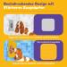 Buy Oouipets XXL Lick Mat for Dogs & Cats - 2 Pack 25x25cm Odorless Stress Relief Gadget with 168 Suction Cups - Easy to Clean & Fun in Violet and Yellow - Buy Online on GoSupps.com