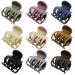 Venhay Hair Claw Clips - 1.6 Small Double Row Unbreakable Bendable Teeth Claw Clip for Thin Hair - For Ponytail Medium Matte Neutral Non-slip Short Hair - 9 Pack