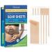 8 Pack Scar Away Silicone Scar Sheets Breathable & Reusable Silicone Scar Tape Ultra-Thin Silicone Scar Strips for C-Section Surgery Burn Post Surgery & Stretch Marks